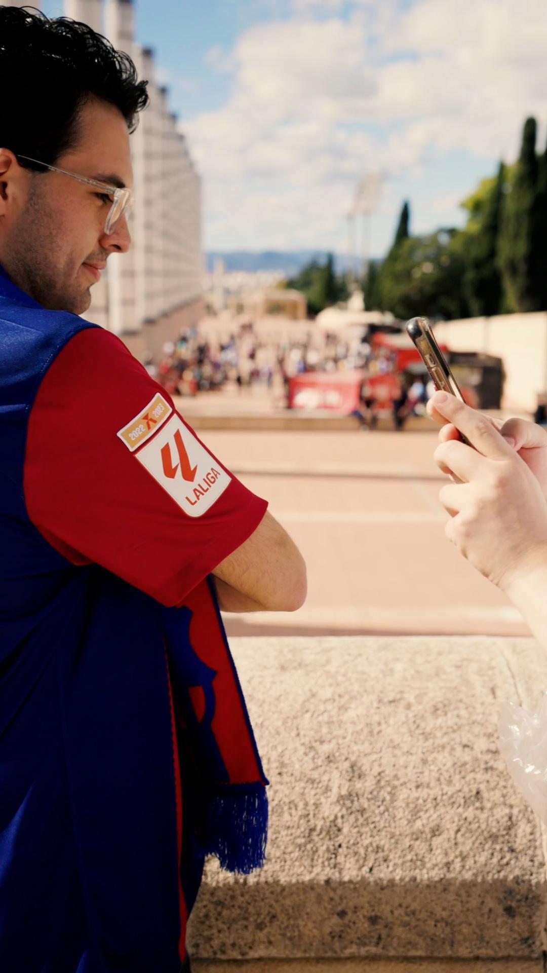 fans engaging with badge digital experience in Spain