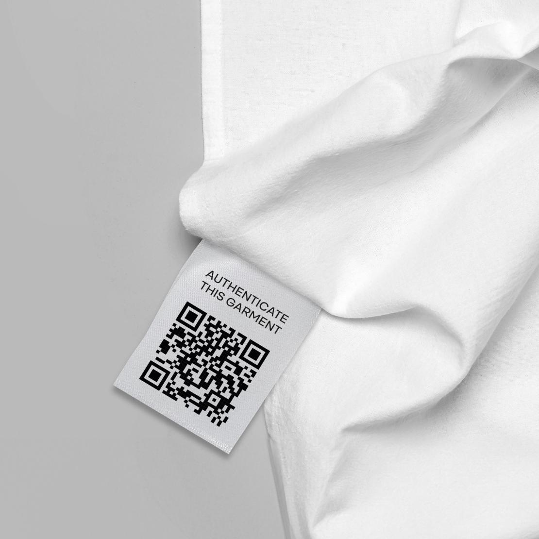 brand protection authenticate printed fabric label